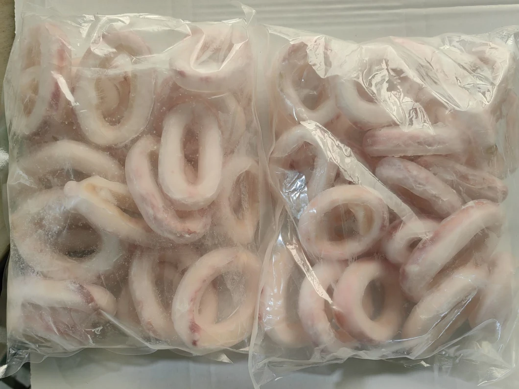 Frozen Squid/Calamari Pota Ring with Skin on 3-7cm for Market