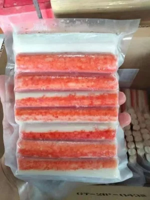 Vara de caranguejo de imitação de surimi de frutos do mar congelados